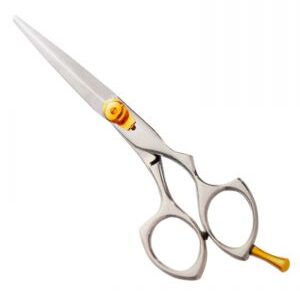 Hair Cutting Scissors With Gold Screw and Finger Rest